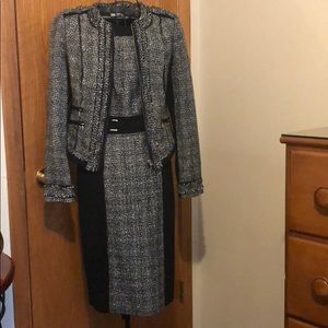 WHBM Tweed Two Piece Suit
